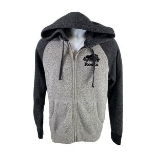 Roots Gray and Black Hoodie